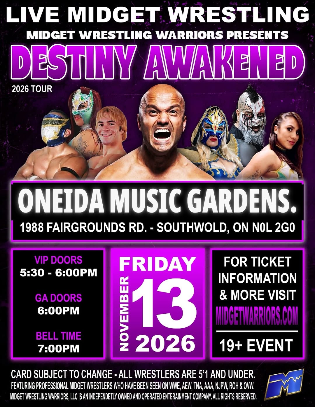 Midget Wresting Warriors Oneida